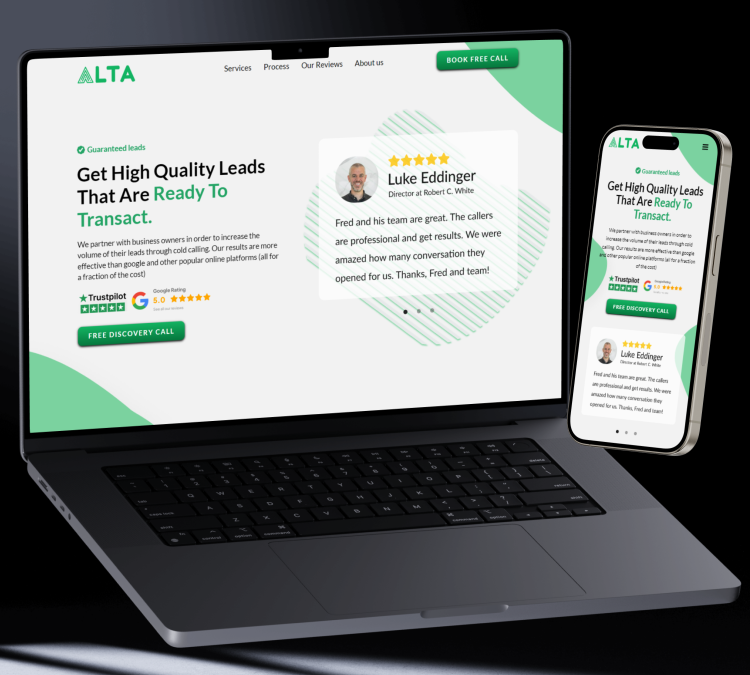 Altaleads.net landing page