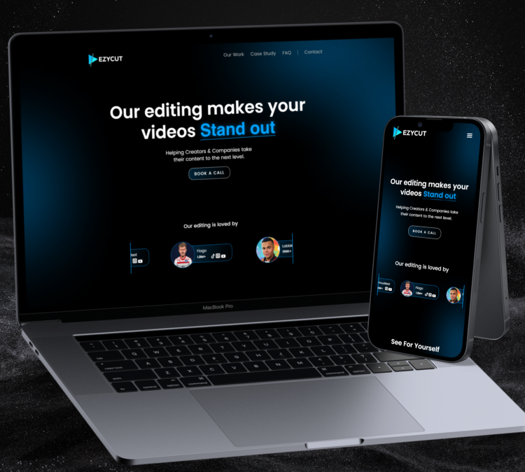 Ezycut.co Landing Page