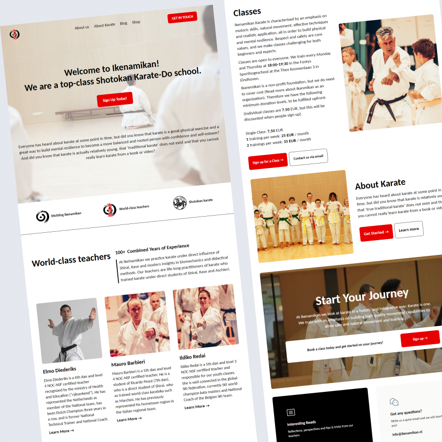 Ikenamikan website by WellWebDesign