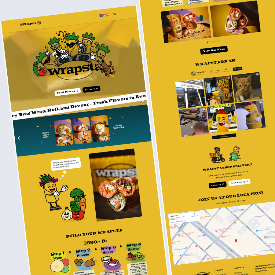 Wrapsta website by WellWebDesign